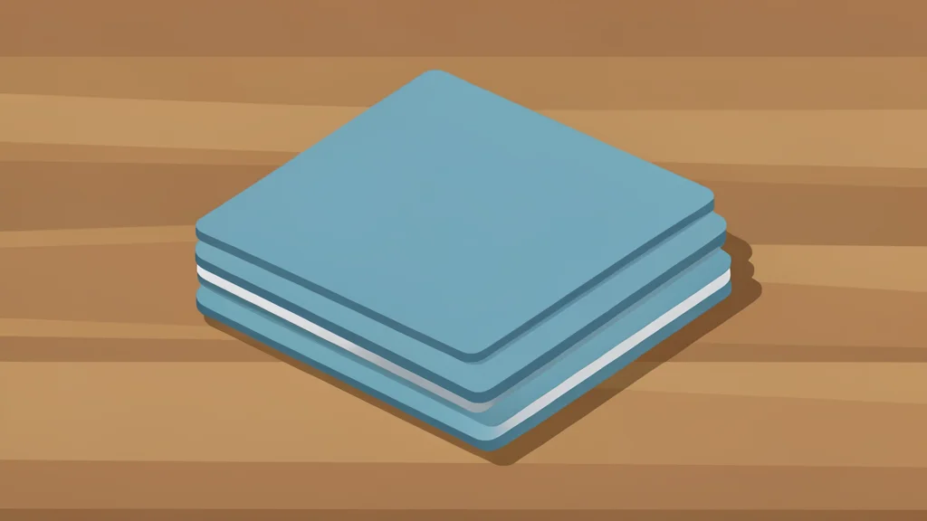 A stack of plastic payment cards resting on a wooden desk surface