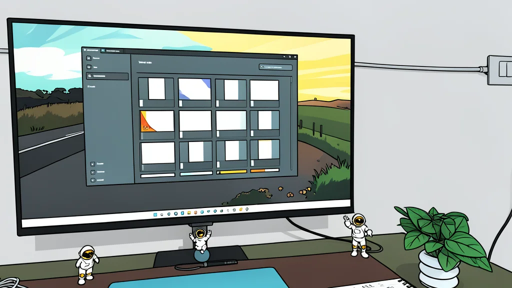 A flat vector illustration of a wooden desk surface featuring a laptop keyboard and a neat stack of paper documents.