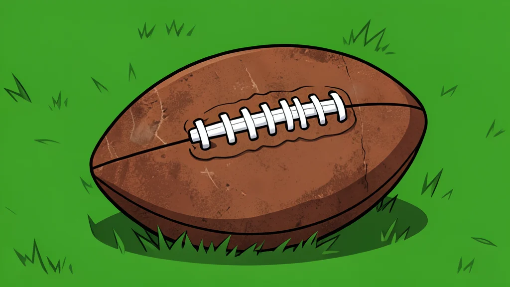 A grassy football field with white yard lines stretching into the distance under a clear sky