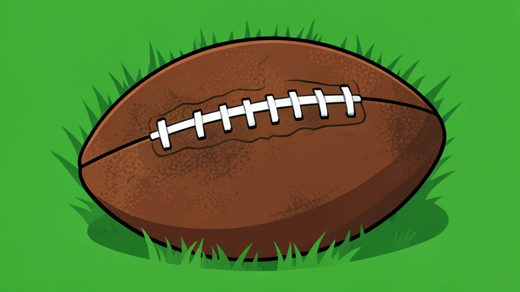 A grassy football field with white yard lines stretching into the distance under a clear sky