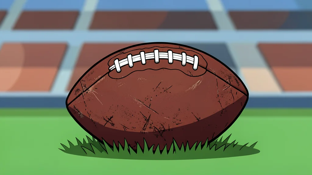 A grassy football field with white yard lines stretching into the distance under a clear sky
