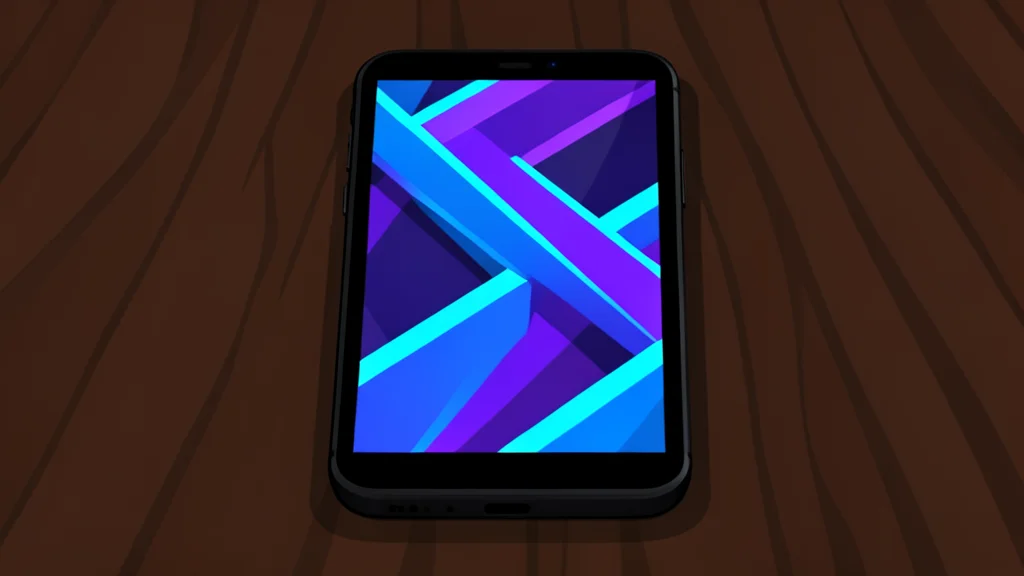 A stylized grid of colorful abstract game tiles floating above a rising digital wave.