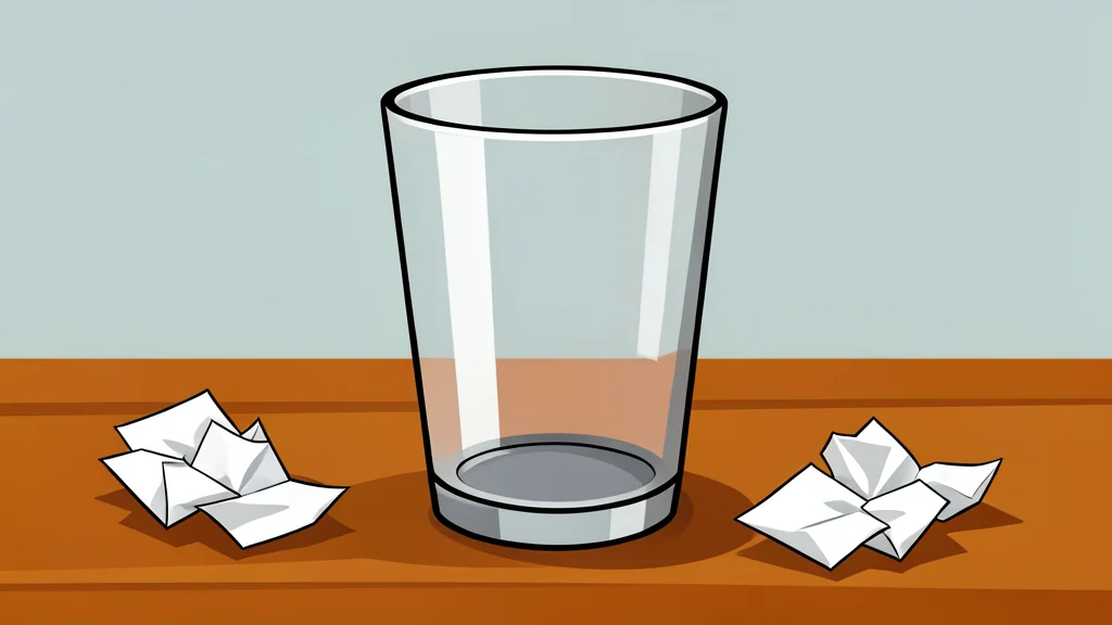 A red and white tin can sitting on a wooden table