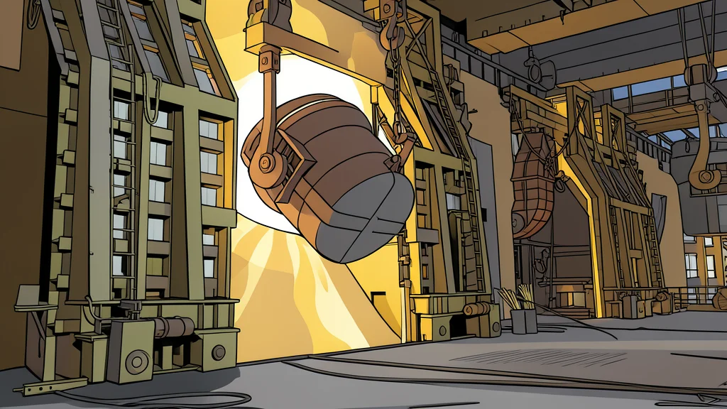 A stack of heavy steel ingots in a warehouse