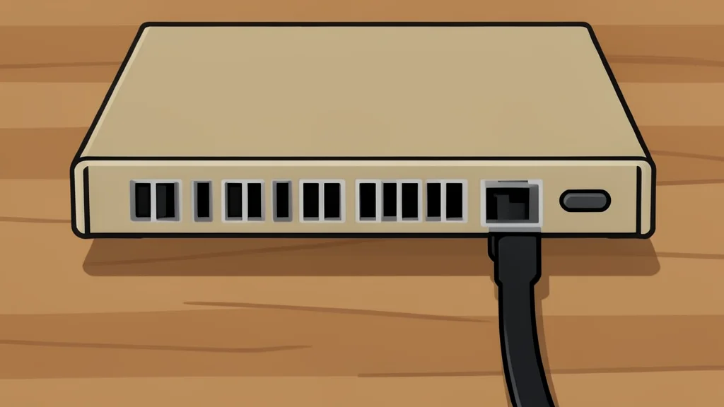 A dusty computer graphics card resting on a wooden desk next to a coiled power cable