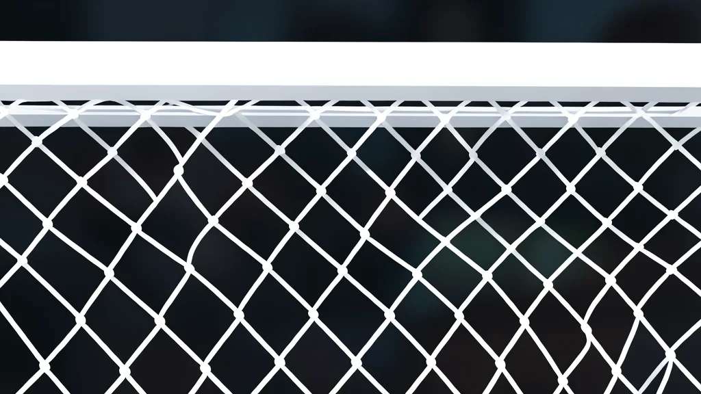 A green grass football pitch with white boundary lines and a goal net in the background