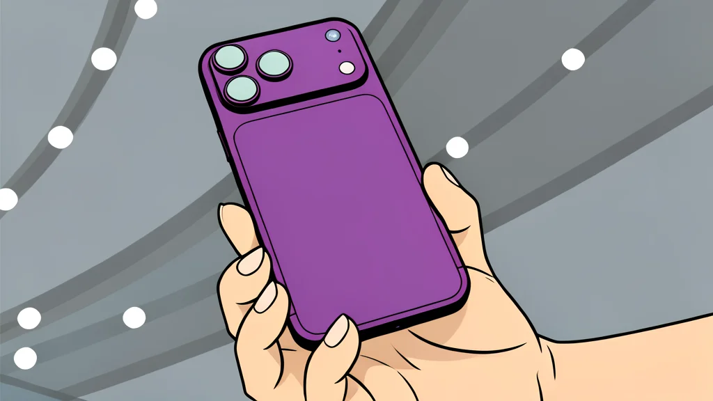 Close-up of a smartphone camera lens with a mechanical iris diaphragm