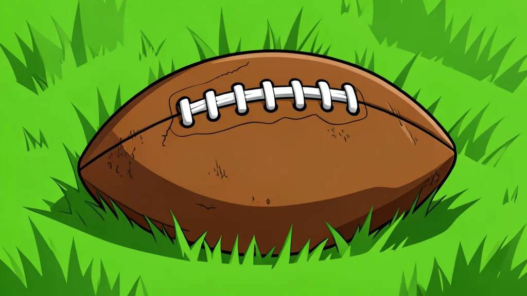A grassy football field with white yard lines and goalposts under a clear sky