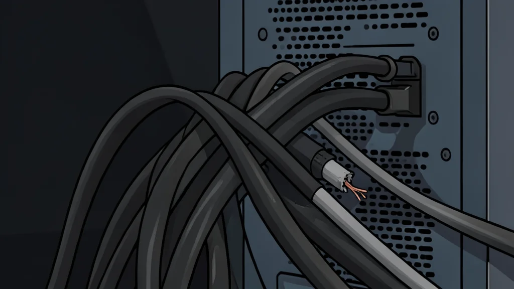 A flat-vector illustration of a USB flash drive connected to the side panel of a desktop computer tower.