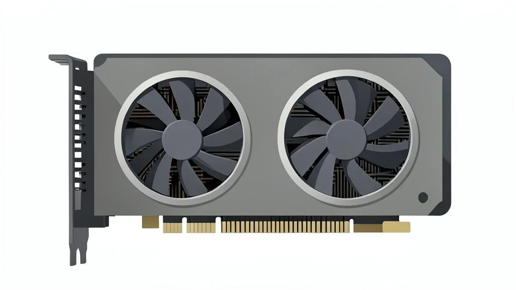 A detailed view of a high-performance graphics card with dual fans and visible circuitry