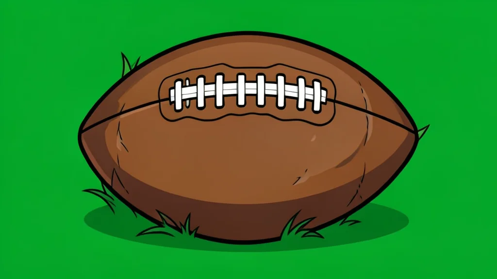 A wide-angle view of a green football field with white yard lines stretching toward a goalpost under a clear blue sky.