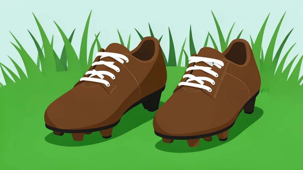 A football resting on a green grass field