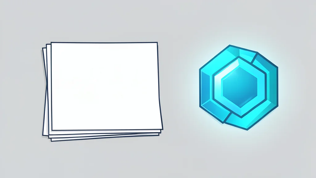 A stack of physical paper certificates next to a glowing digital token symbol