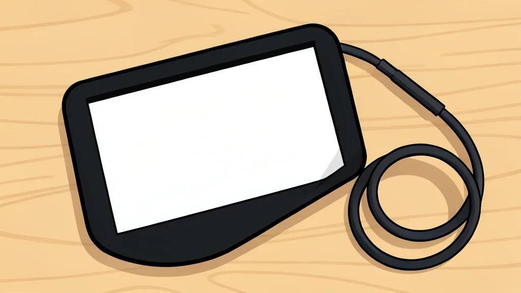 A flat vector illustration of a tablet and a small e-reader resting on a wooden desk surface.