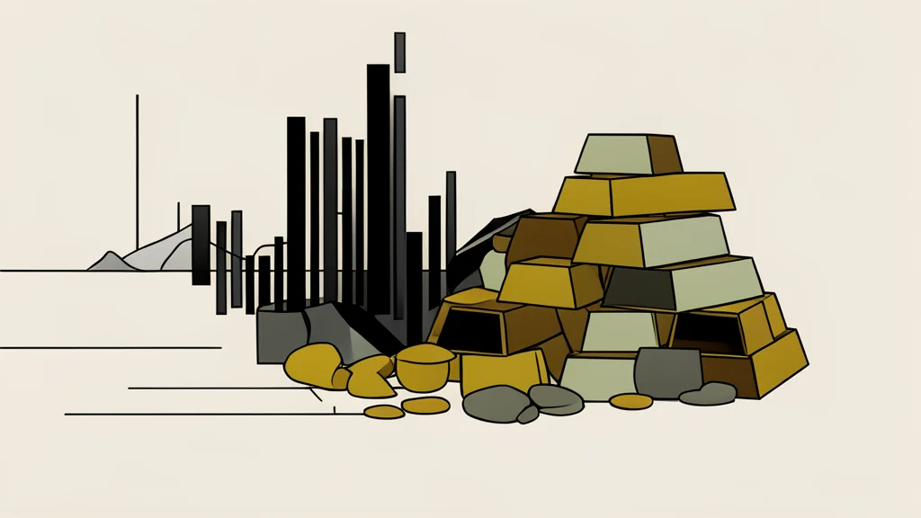 A single, polished gold bar resting on a dark, textured surface