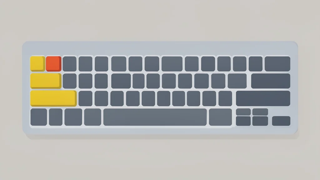 A minimalist vector illustration of a physical keyboard with a highlighted spacebar and modifier keys.