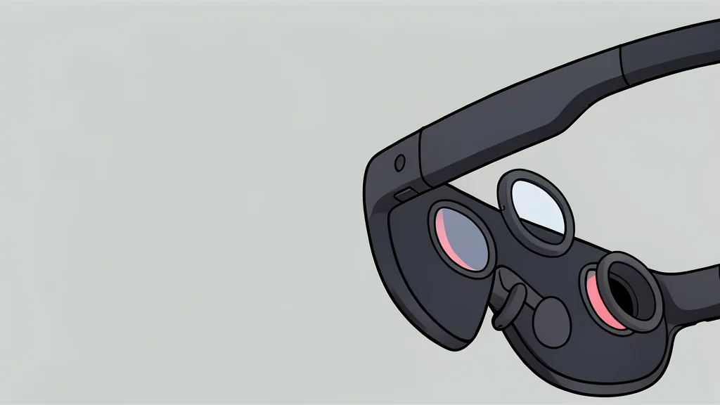 A pair of slim modern eyeglasses with a thin wire extending from the temple arm