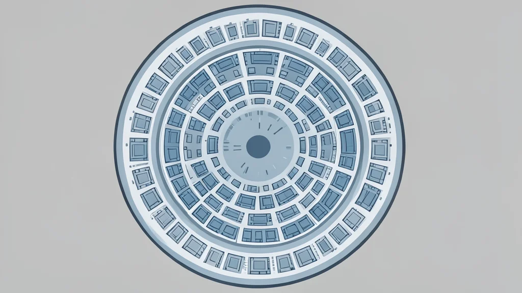 A close-up view of a silicon wafer with a grid of integrated circuits