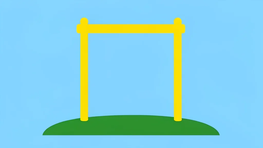 A high school football field with white yard lines and goalposts under a clear sky