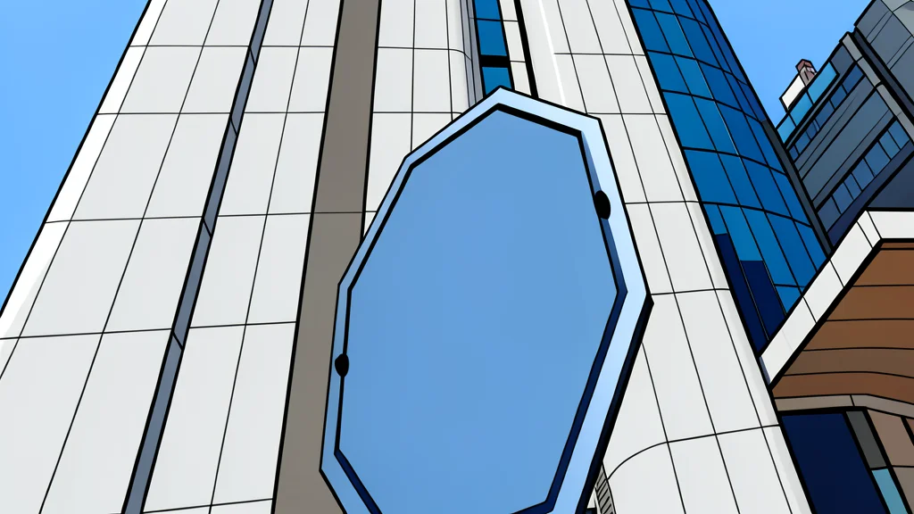 A digital token floating above a secure vault