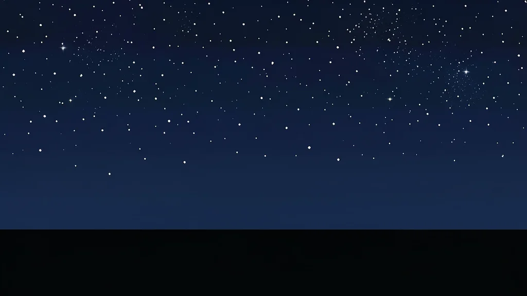 A view of the night sky with stars visible above a dark horizon
