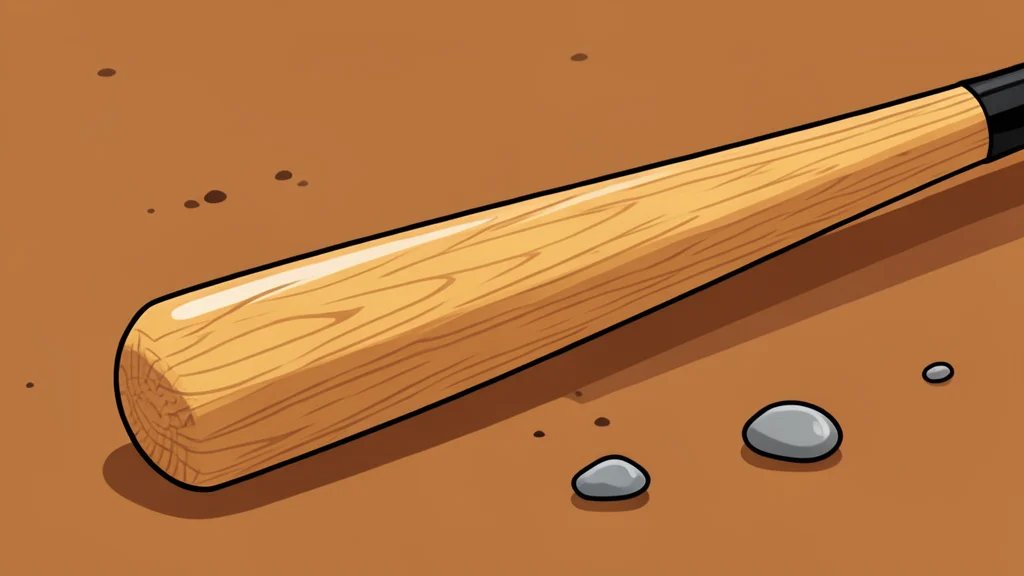 A baseball resting on green grass near a white chalk line