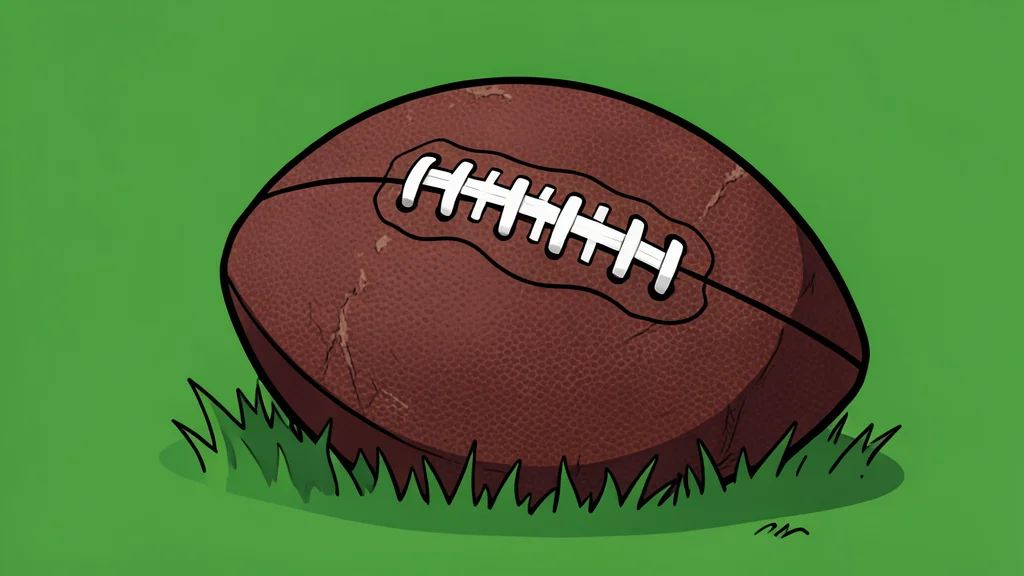 A grassy football field with white yard lines and goalposts under a clear sky