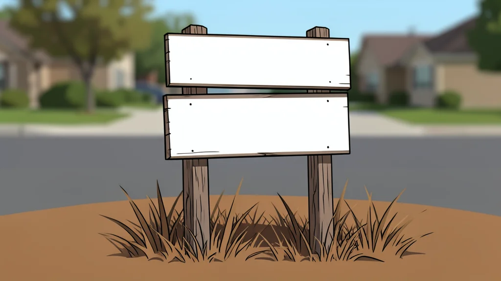 A single suburban house with a for sale sign in the front yard