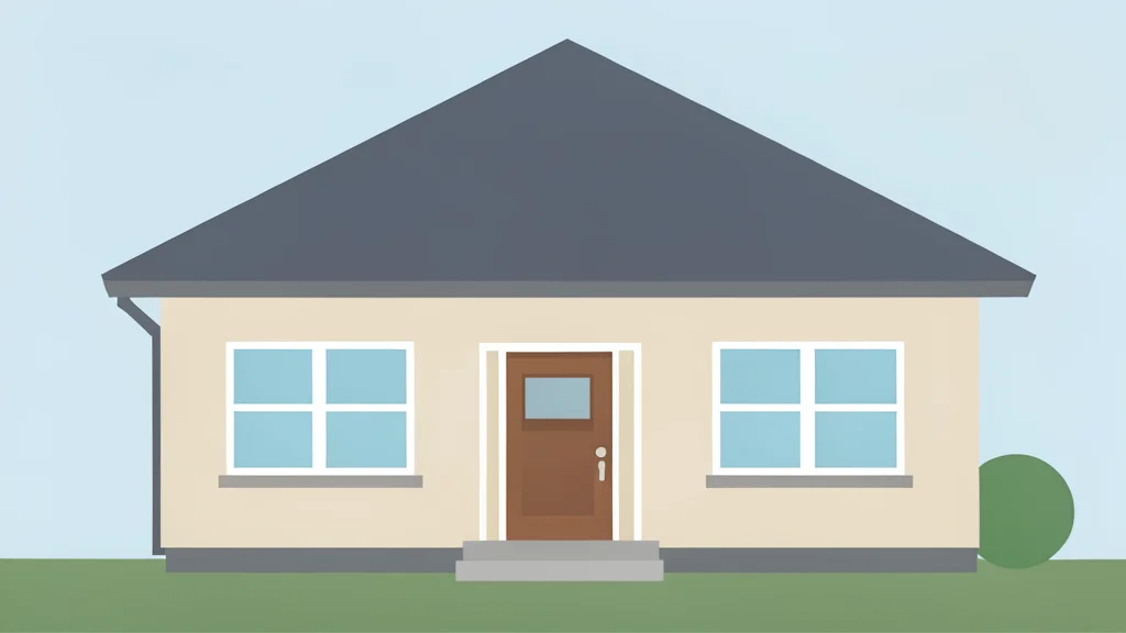 A single-family house exterior with a front door and windows