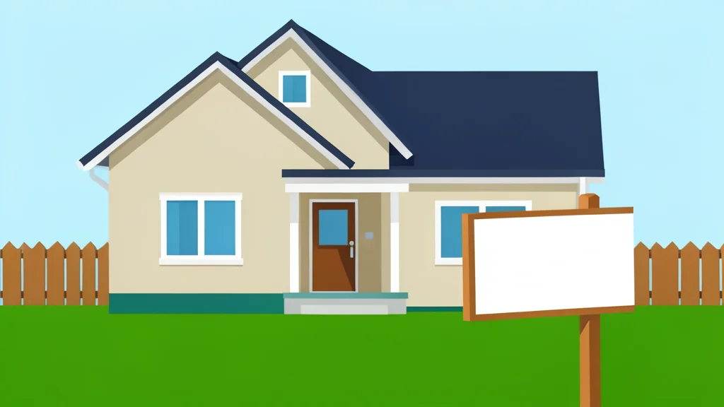 A suburban house with a front porch and a real estate sign in the yard