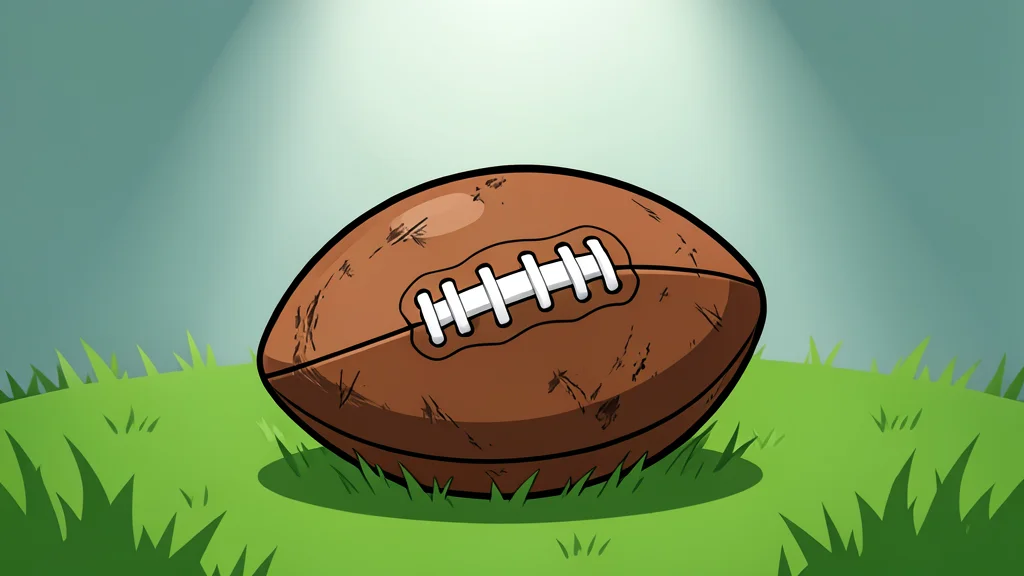 A grassy football field with white yard lines stretching into the distance under stadium lights