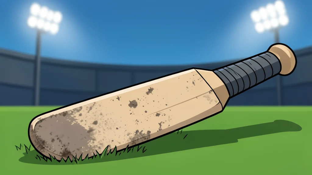 A worn cricket pitch surrounded by green grass and stadium seating