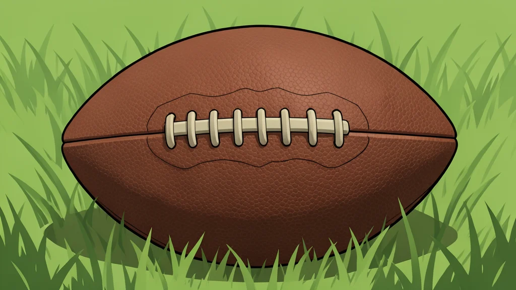 A grassy football field with white yard lines stretching into the distance under stadium lights