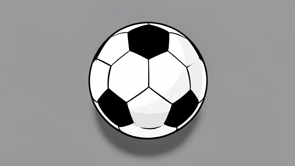 A flat vector illustration of a green football pitch with white boundary lines and a central circle