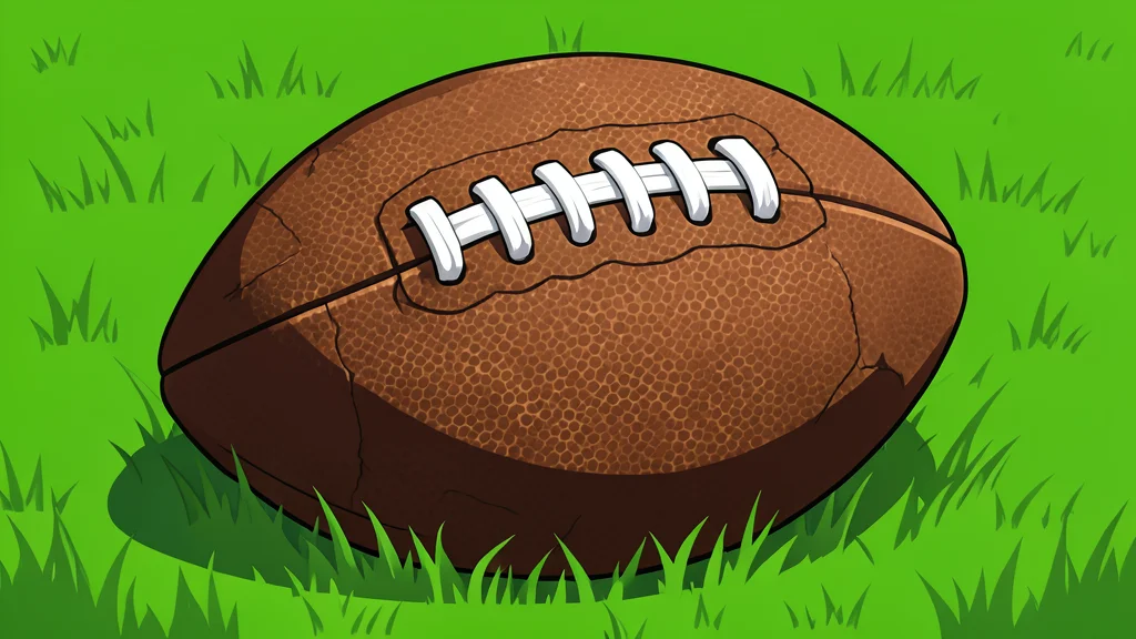 A sun-drenched football field with green grass and white yard lines stretching into the distance under a clear blue sky.