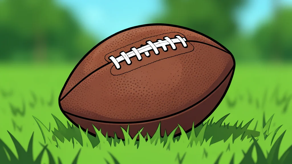 A grassy football field with white yard lines stretching into the distance under a clear sky