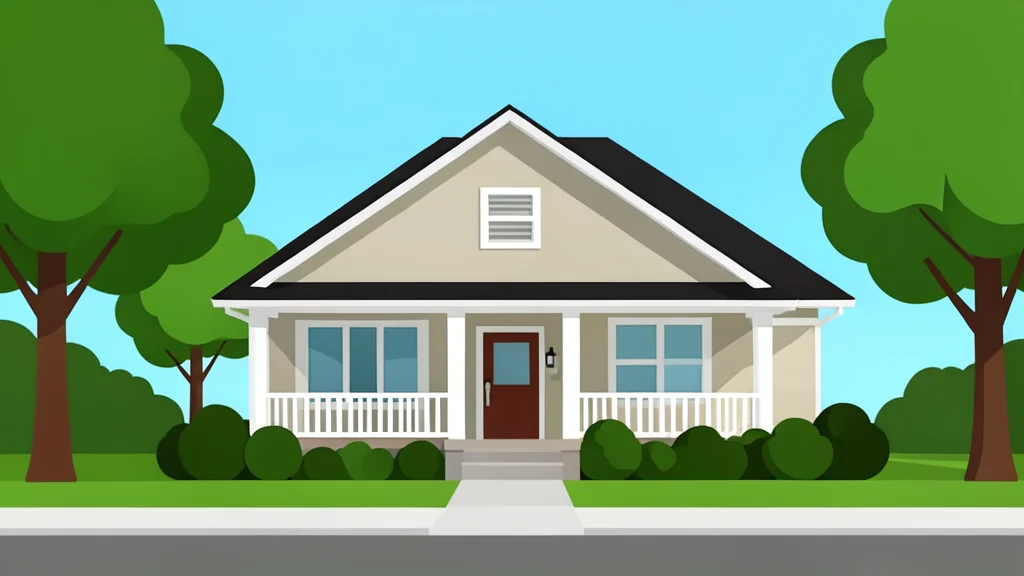 A single-family house with a front porch and a suburban street