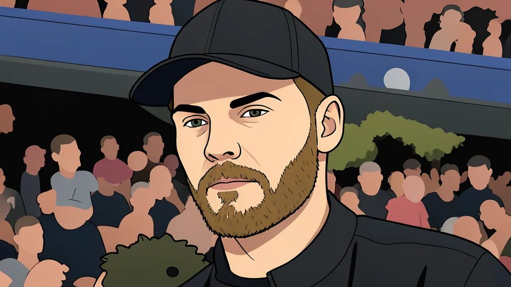A flat vector illustration of a football coaching staff table with a clipboard and a whistle resting on a green grass pitch.