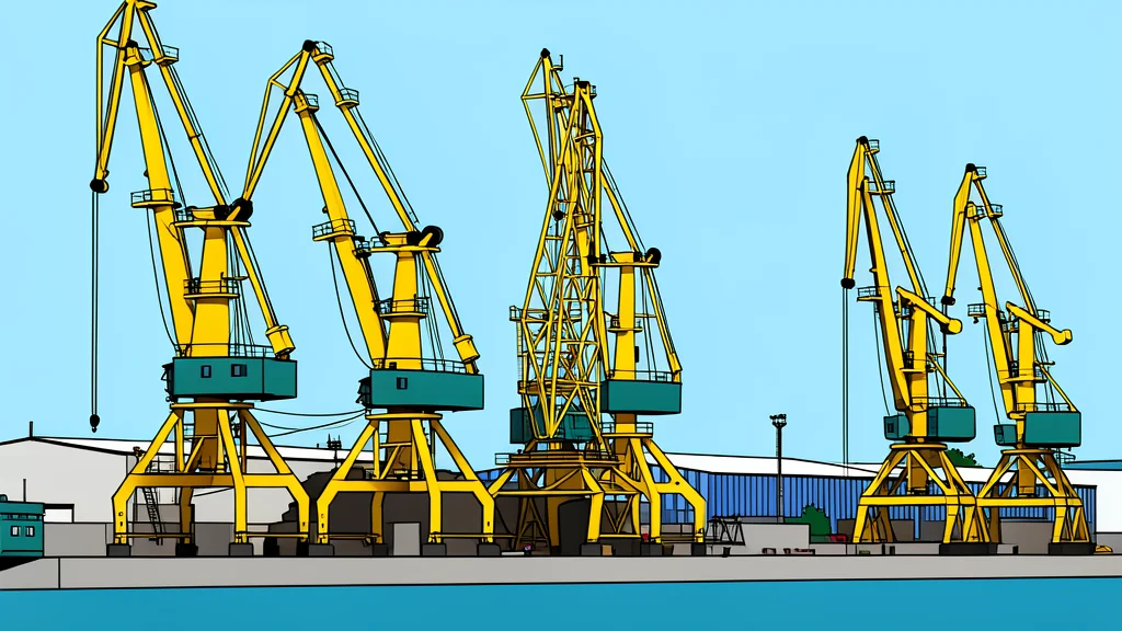 An offshore oil rig standing in the ocean