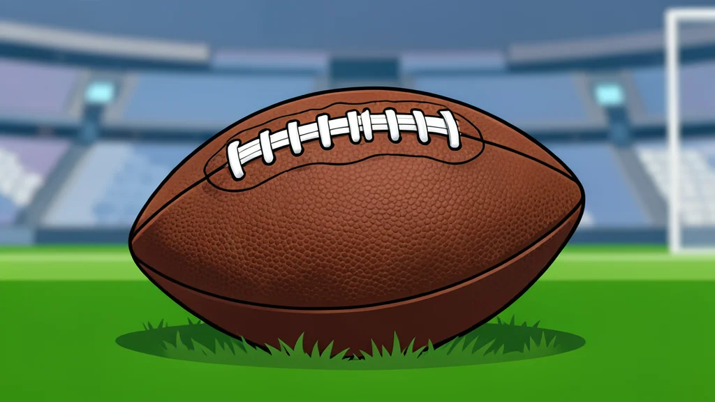 A green grass football field with white yard lines and goalposts in the distance