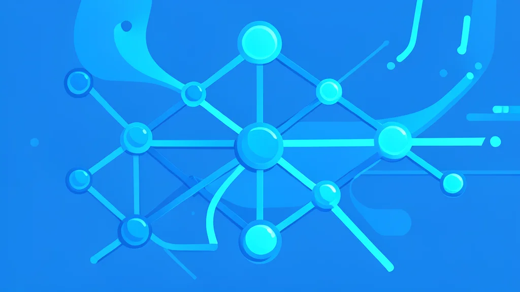 A digital network of interconnected nodes and data streams