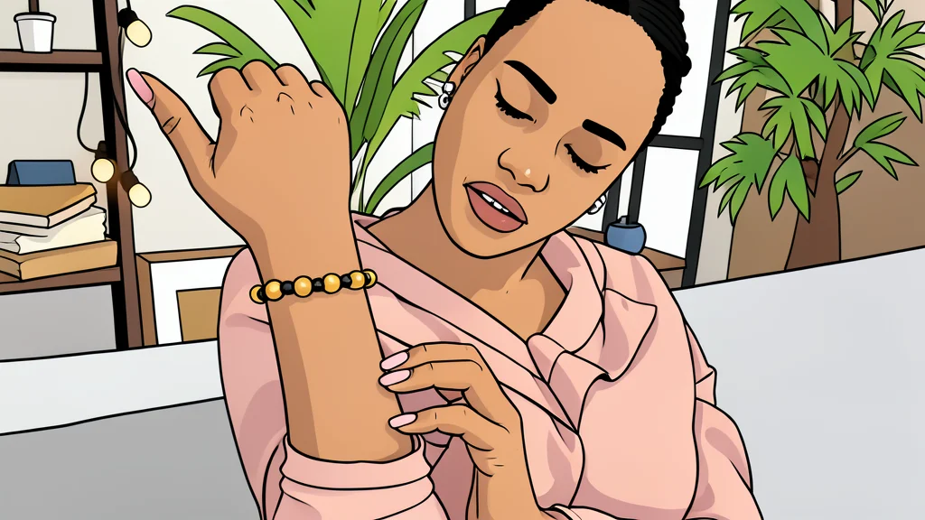 A close-up vector illustration of a human forearm with a small, irregular mole on the skin surface.
