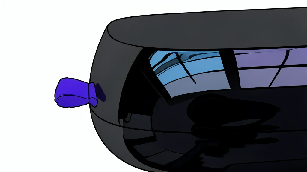 A small black rectangular streaming stick plugged into the side of a television