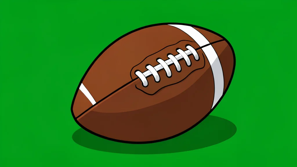 A green football field with white yard lines and a goalpost in the distance