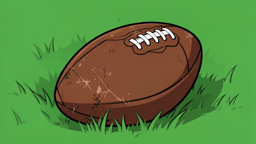 A green grass football field with white yard lines and goalposts in the distance