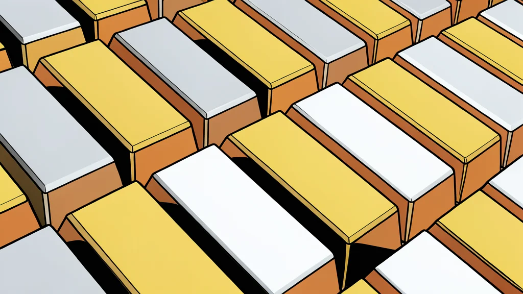 A polished gold bar and a silver ingot resting on a dark surface