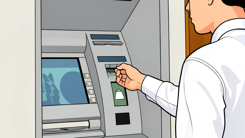 A stack of gold coins positioned next to a stylized digital currency symbol