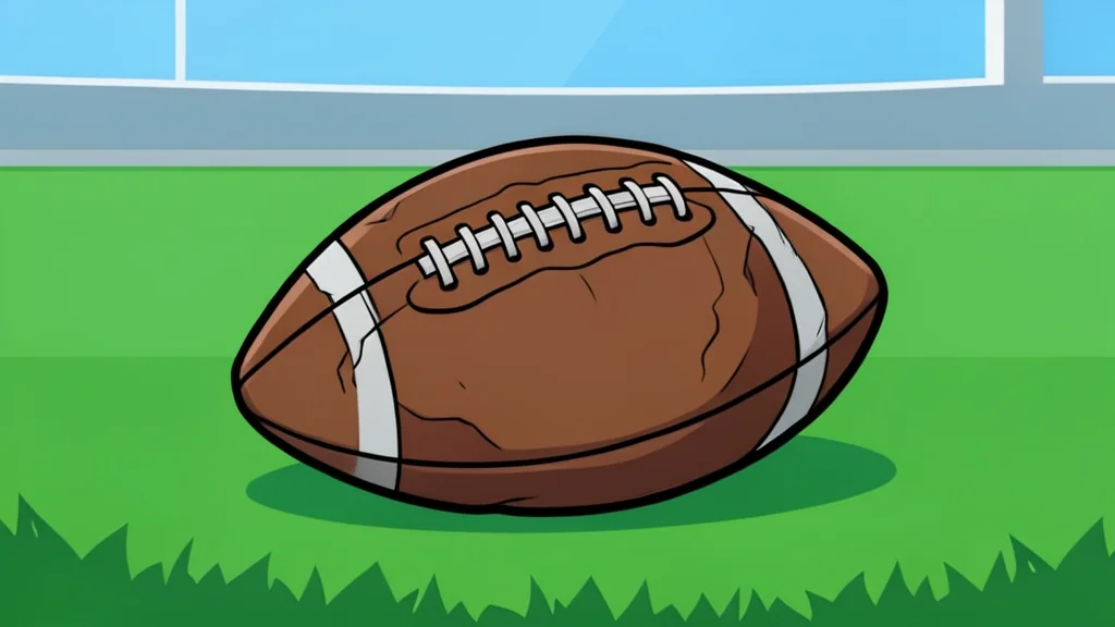 A grassy football field with white yard lines stretching into the distance under a clear sky