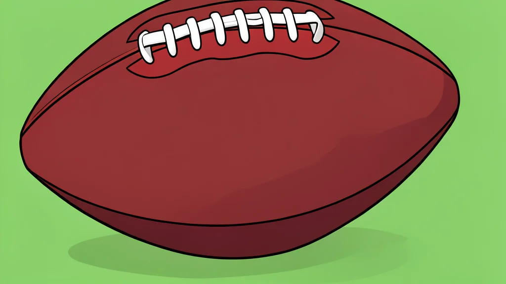 A green grass football field with white yard lines stretching into the distance under a clear sky