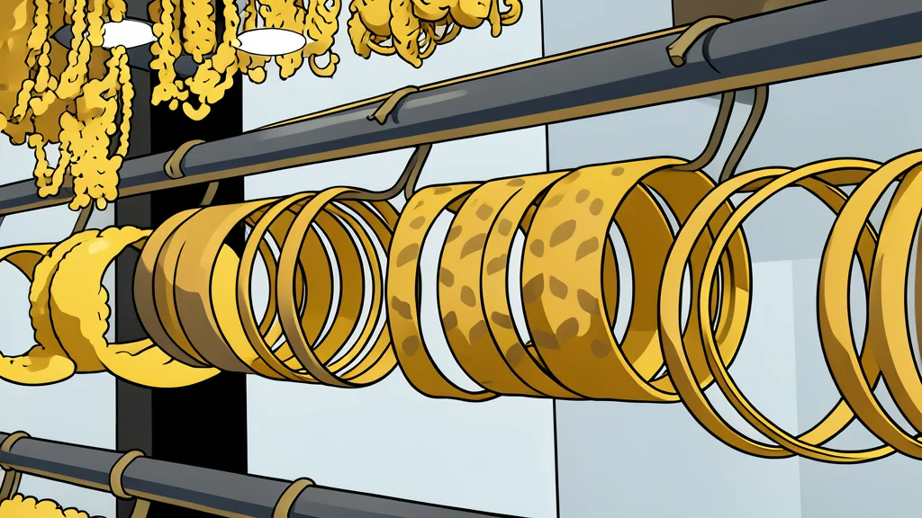 A stack of polished gold bars resting on a dark surface